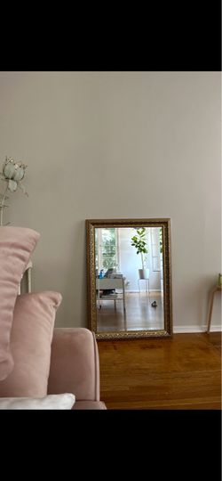 vintage gold framed mirror