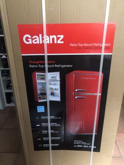 Refrigerator Red Galanz brand new sealed in box