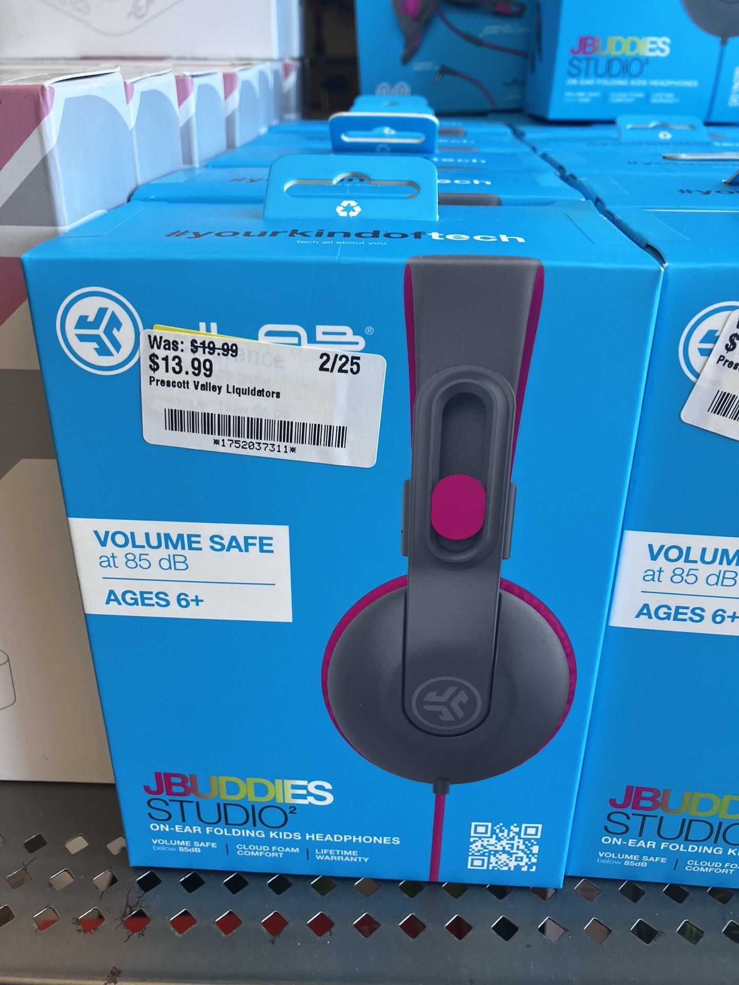 JBuddies 2 In 1 Wireless + Wired Kids Headphones