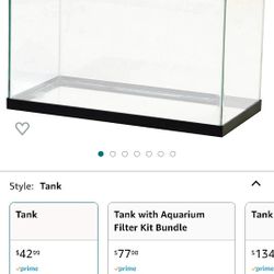 Aquarium tank 10 gallon New!