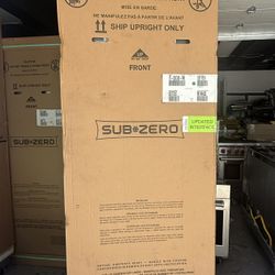 NEW Sub*Zero 30" Designer Over-and-Under Refrigerator/Freezer with Ice Maker and Internal Dispenser