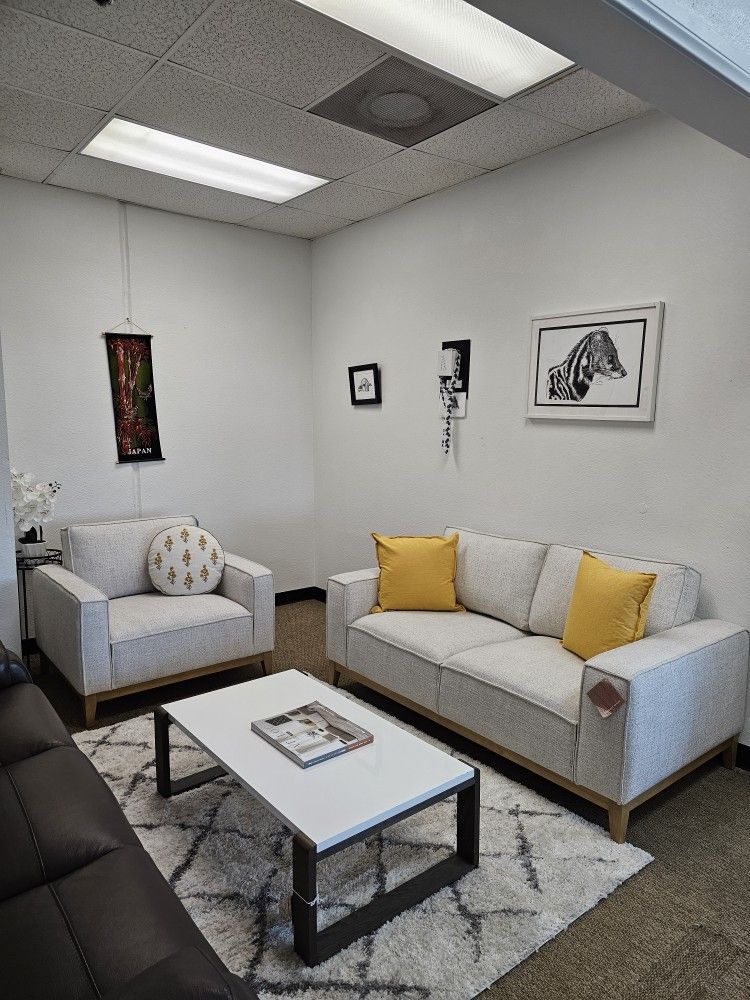 Fabric Sofa With Removable Cushions-Rosecrans