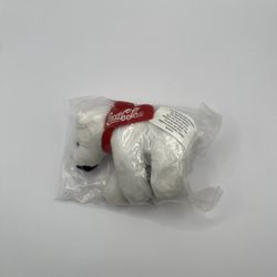 Coca Cola Coke Mini Plush Polar Bear w/ Holiday Red Scarf 4” 2016 (NEW)