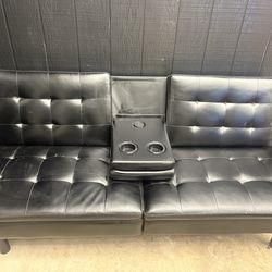 Futon , goes into a bed.