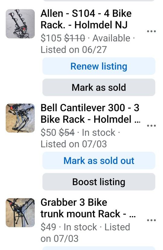 Bike Racks - From $49 Up - Holmdel NJ