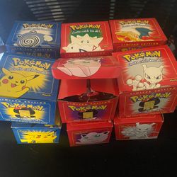 2 COMPLETE SETS OF 6 (12 Total) POKEMON BURGER KING 23kt GOLD PLATED CARDS SEALED BRAND NEW