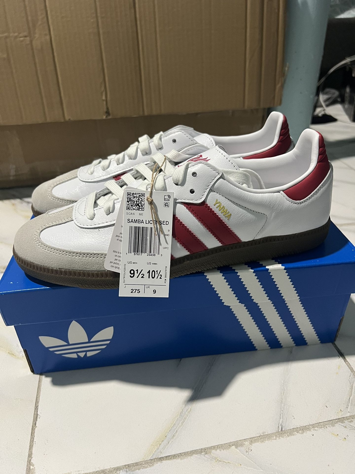 Adidas Samba Liver Pool Size 9.5