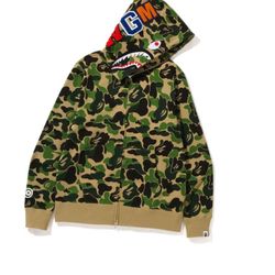 Large Bape Zip Up Hoodie