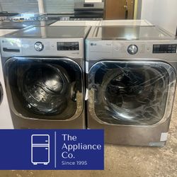 LG Front Load Mega Capacity Washer and Electric Dryer Set