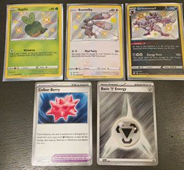 Nintendo Pokemon TCG 5-Card Lot Shiny Holo English Applin SV012/SV122