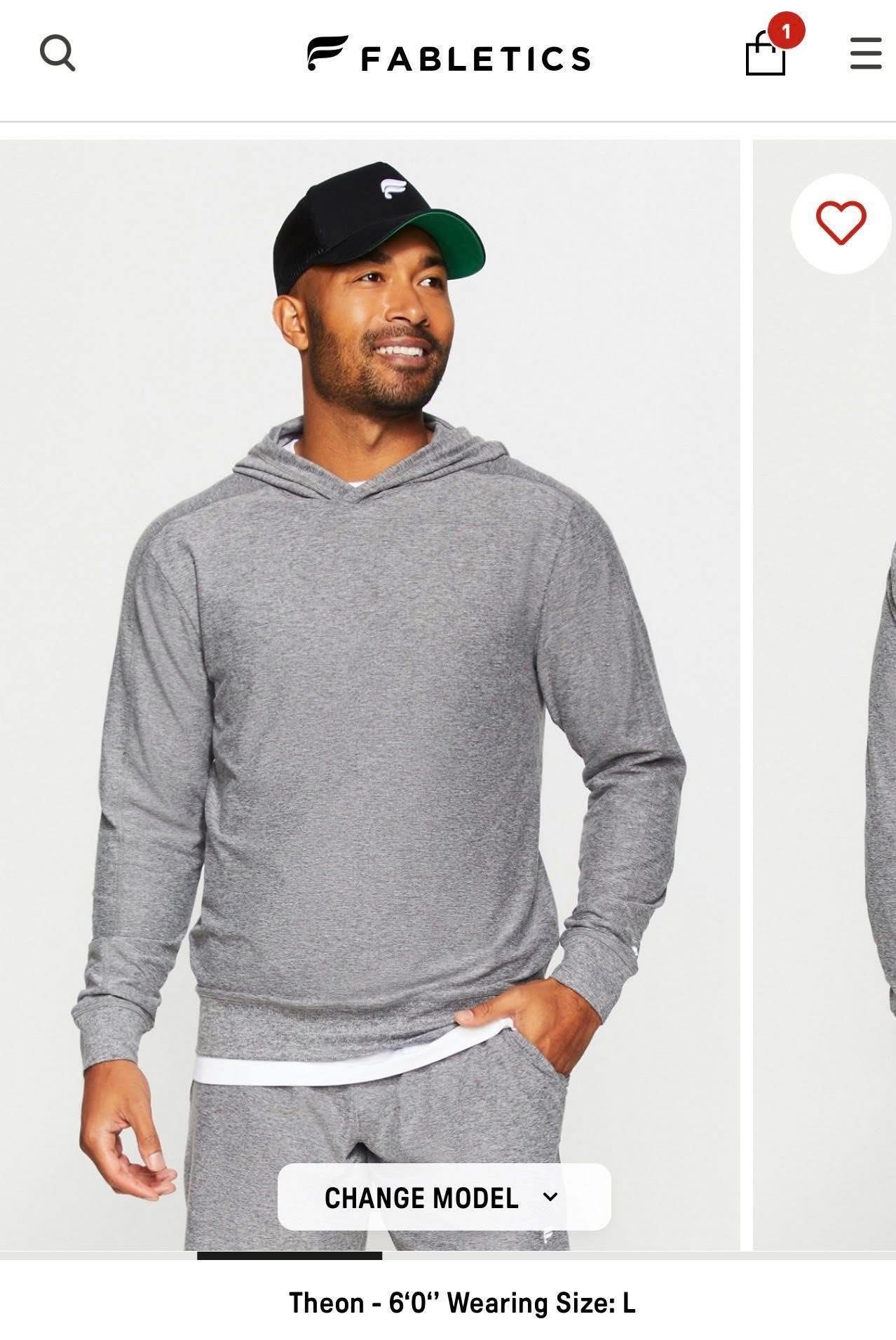 Fabletics Jersey Hoodie 4xl 