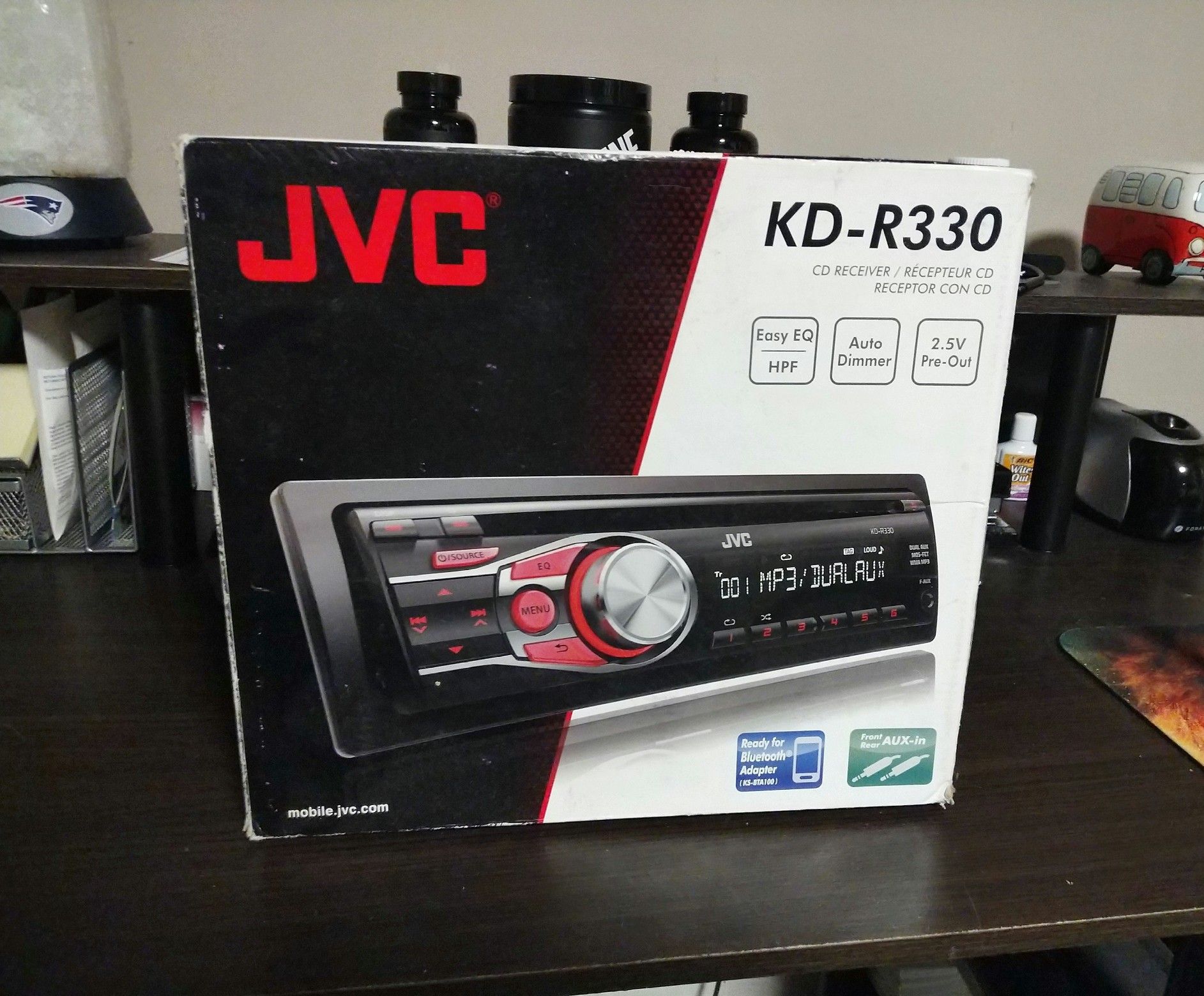 JVC KD-R330 CD/AUX/AM/FM Receiver