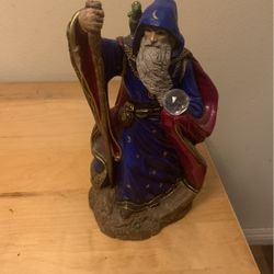 Ceramic wizard Statue