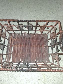 Medal and wicker baskets