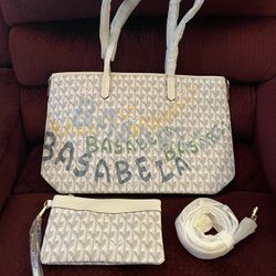 15.6 inch Top Handle Satchel Handbag with Luggage Strap Wallet