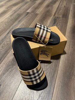 Burberry Slide Sandals with Box and Tag