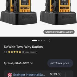 Dewalt 2 Way Radio Walkie Talkie New