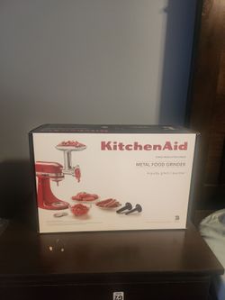 New  kitchen Aid  metal Food  Grinder  Attachment- Never  Used  .Price  -$116