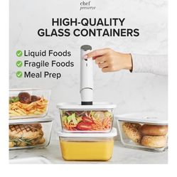 Chefs Preserve  Food Vacuum Sealer 30 Bags & Containers 