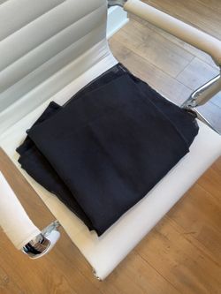 Black sheer curtains 52W 96L