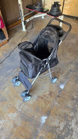 Vivo pet stroller collapsible with zipper for dogs or cats