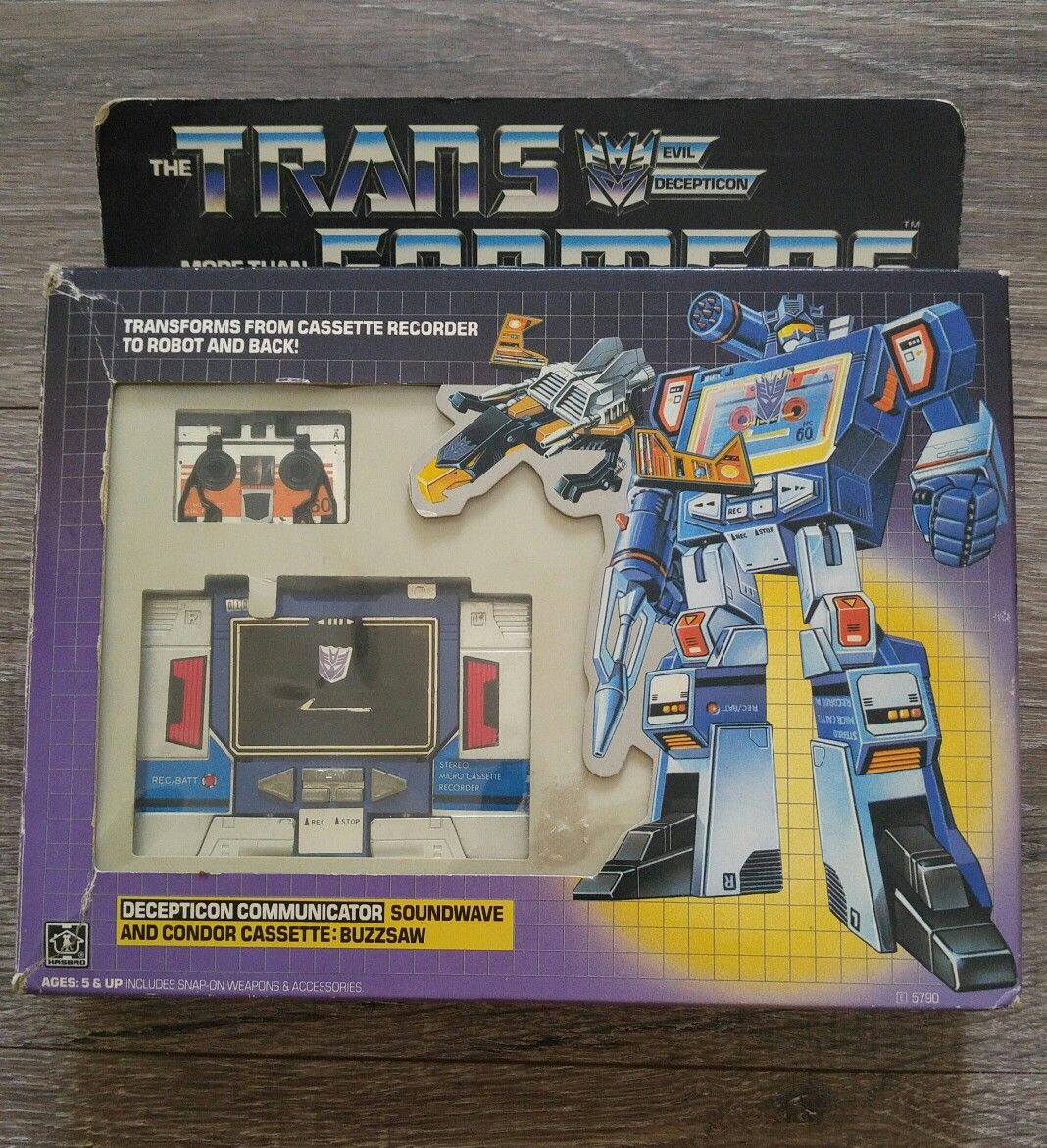 HASBRO Transformer Soundwave And Condor Cassette: Buzzsaw 1984 Vintage
