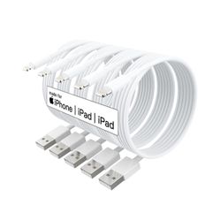 🍥 $12 Brand New In Box 5pack 10FT Long Lightning Cable