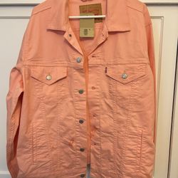 Levis Vintage Relaxed Men's Trucker Jacket Pink Size XL New NWT