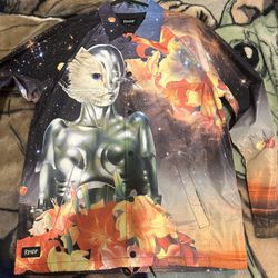 RipNdip Galaxy Space Cat Windbreaker 