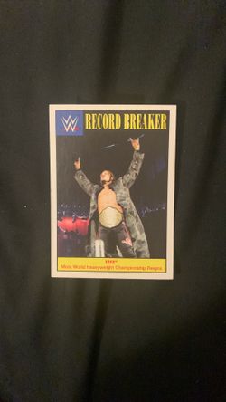 #8 Edge card from the 2016 Topps WWE Heritage "Record Breaker"