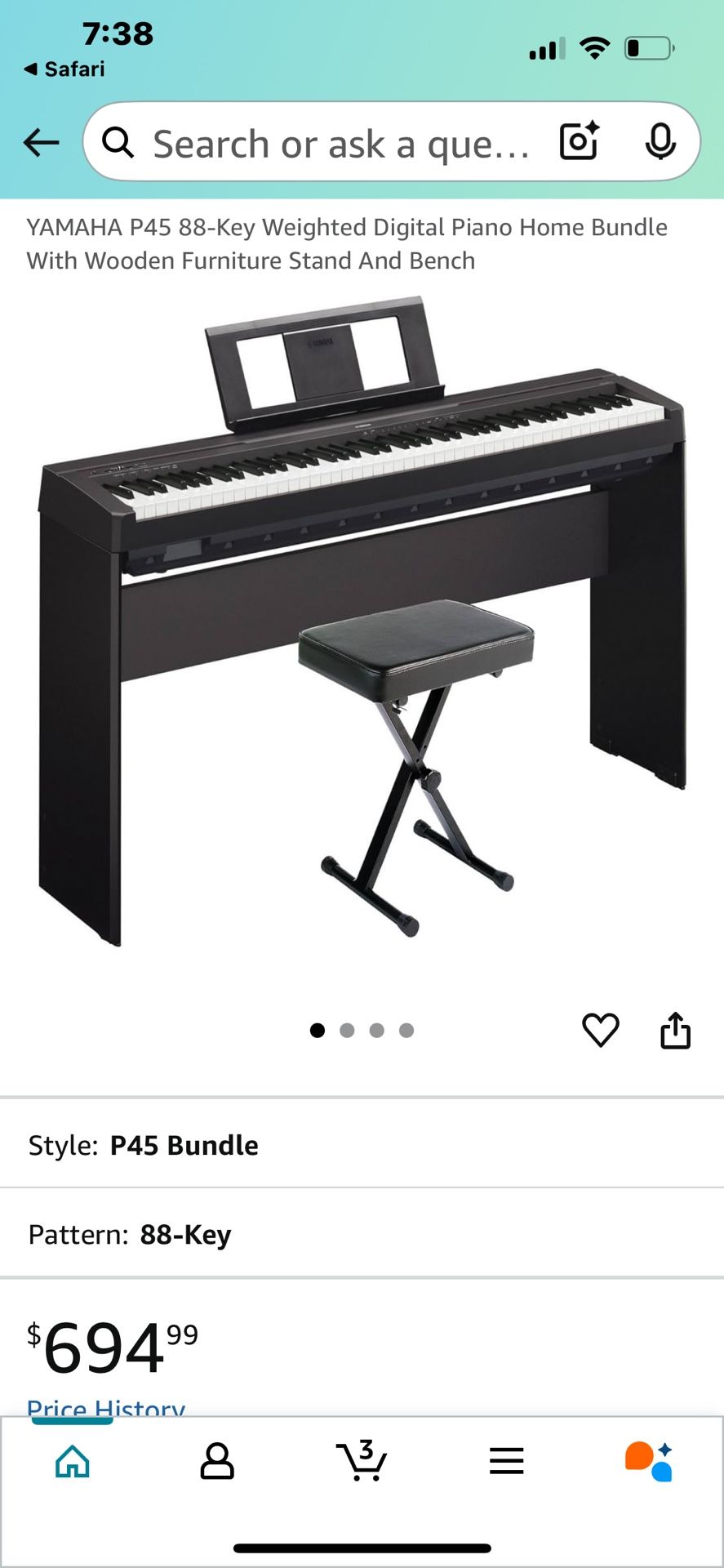 88 Key Yamaha Piano