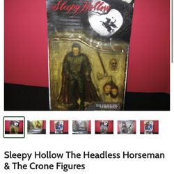 Sleepy Hollow The Headless Horseman & The Crone Figures