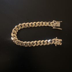 14kt Cuban Link Bracelet 48.1g 7" 9.5mm