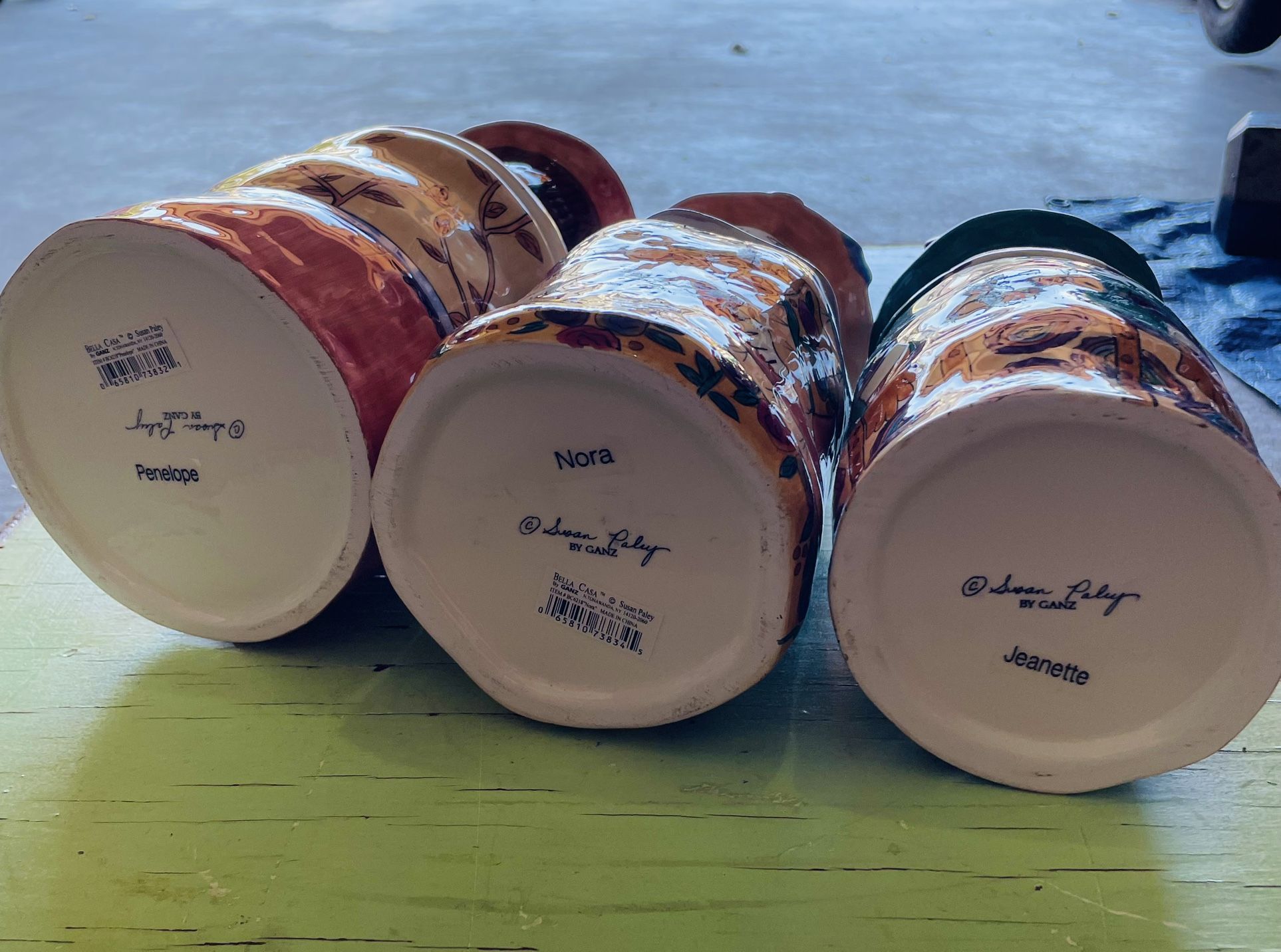 貴重ヴィンテージ Susan paley 可愛い♪陶器クッキージャー 貴重