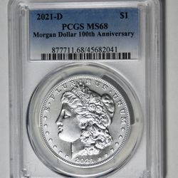 2021 D Morgan Silver Dollar ! HIGH GRADE! Mint State 69