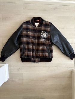 Vintage Akademiks Plaid Bomber Jacket