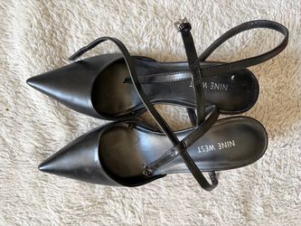 Nine West Black heels, size 10