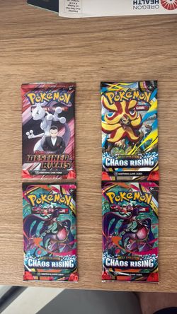 4 Pokémon booster packs