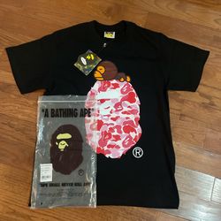 Bape Black And Pink Street wear New 