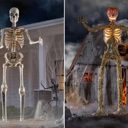 12ft Skeleton (regular +Pumpkin Head)