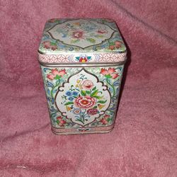 Vintage Floral Nestling Tin