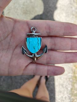 sant Christopher anchor pendant 