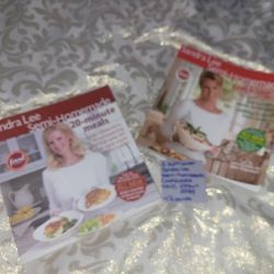 2 Softcover Sandra Lee Semi Home-made Cookbooks