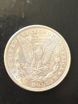 Silver Morgan dollar coin 1921