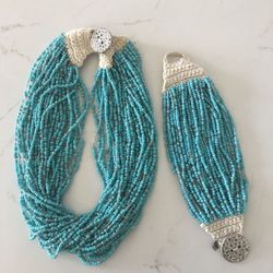 LUCKY BRAND 🍀 Turquoise necklace & bracelet