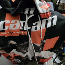 Can Am Full Zip Hoodie riding jacket