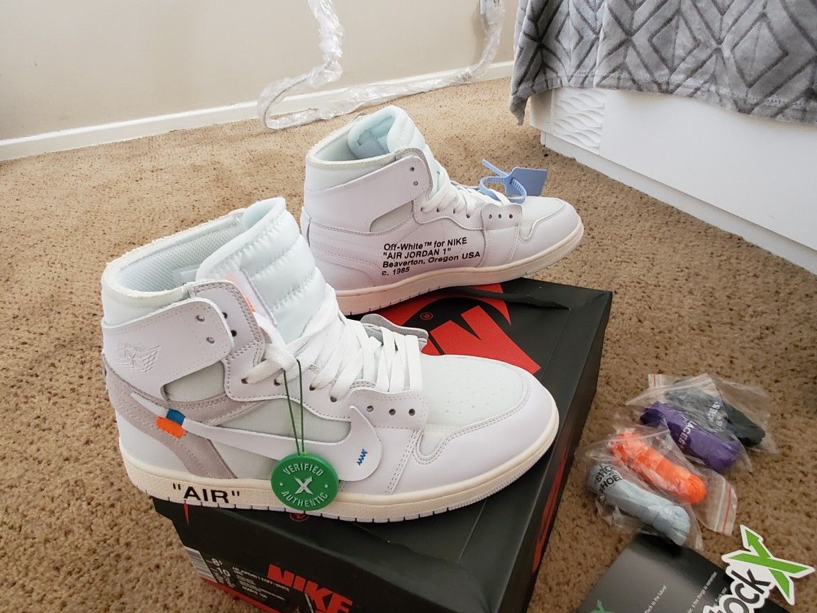 Nike air jordan 1 off white size 8.5