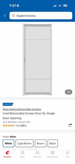Cool retractable screen door