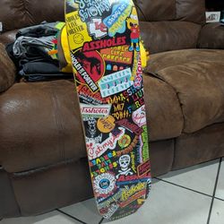 Skateboard Deck Aholes Live Forever