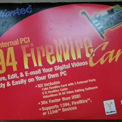 Actiontec Internal PCI 1394 Firewire Card 3 Port
